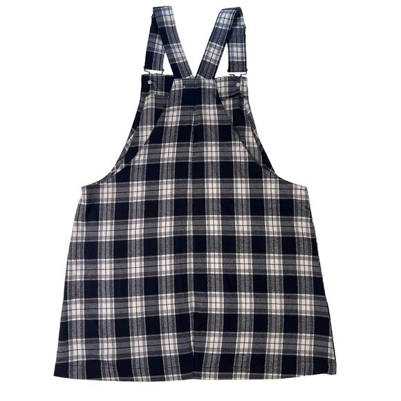 tgla jumper dress women’s Medium Plaid Dark‎ Academia Whimsigoth Preppy Retro - Picture 5 of 5